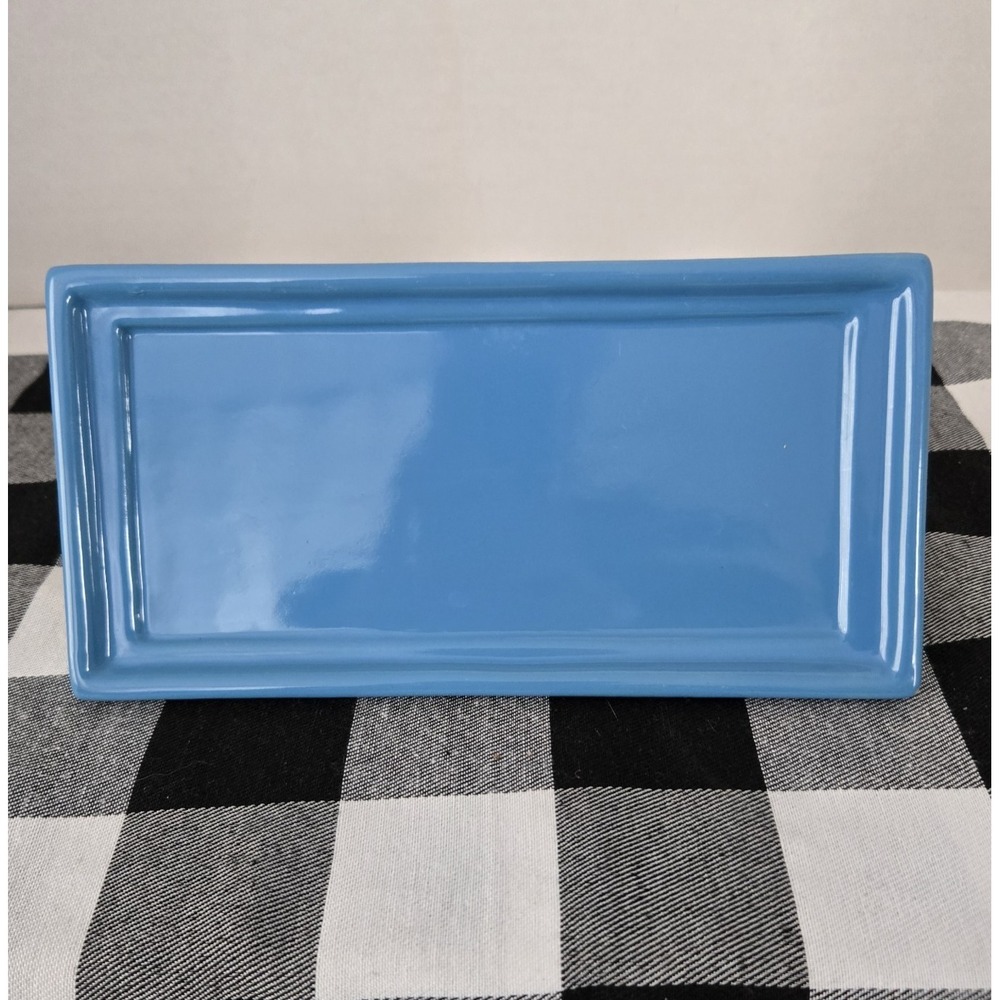 Norcal 2 Stick or 1‎ Brick Butter Dish Base Platter Stoneware No Lid  Small Chip